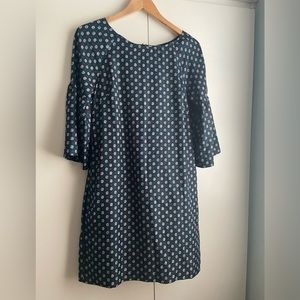 BOHO PRINTED MID BANANA REPUBLIC FLOWY DRESS